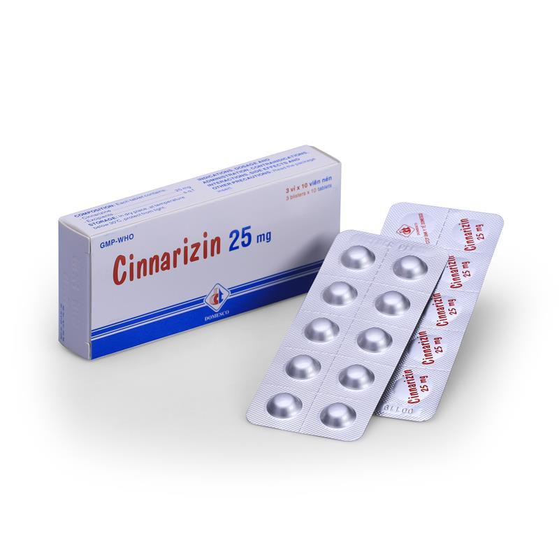 Những lưu ý khi dùng thuốc cinnarizin trị rối loạn tiền đình