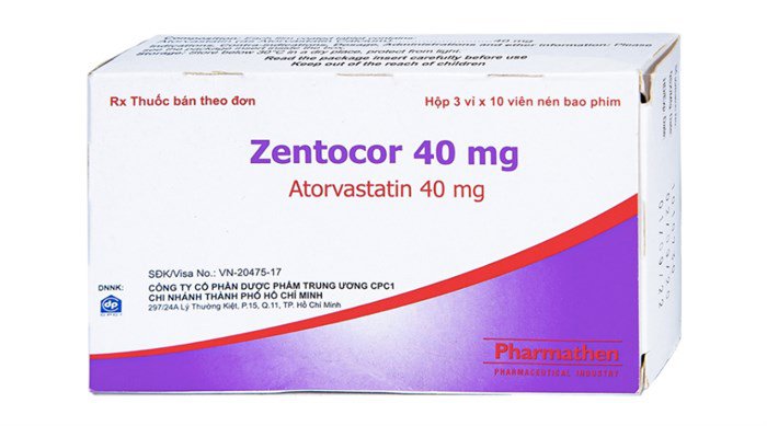 Công dụng thuốc Zentocor 40mg