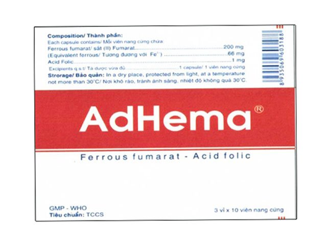 Công dụng của thuốc Adhema