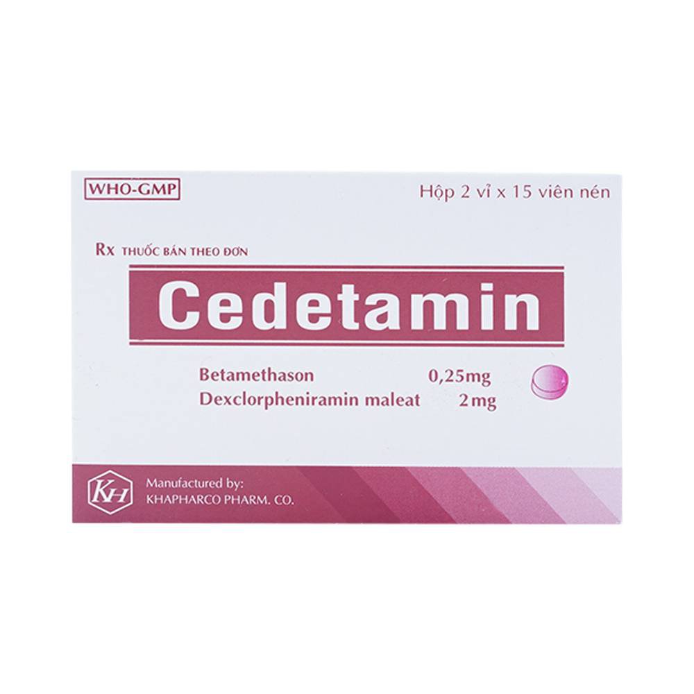 Công dụng thuốc Cedetamin