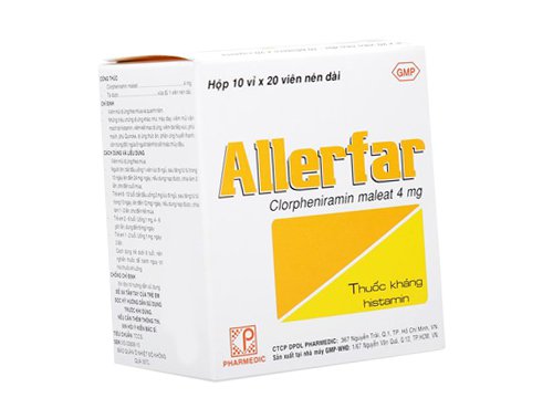 Thuốc Allerfar có tác dụng gì?