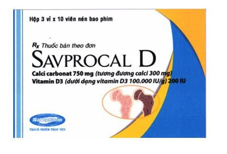 Công dụng thuốc Savprocal D 750mg