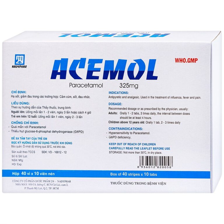 Công dụng thuốc Acemol