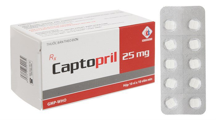 Công dụng thuốc Captopril 25mg