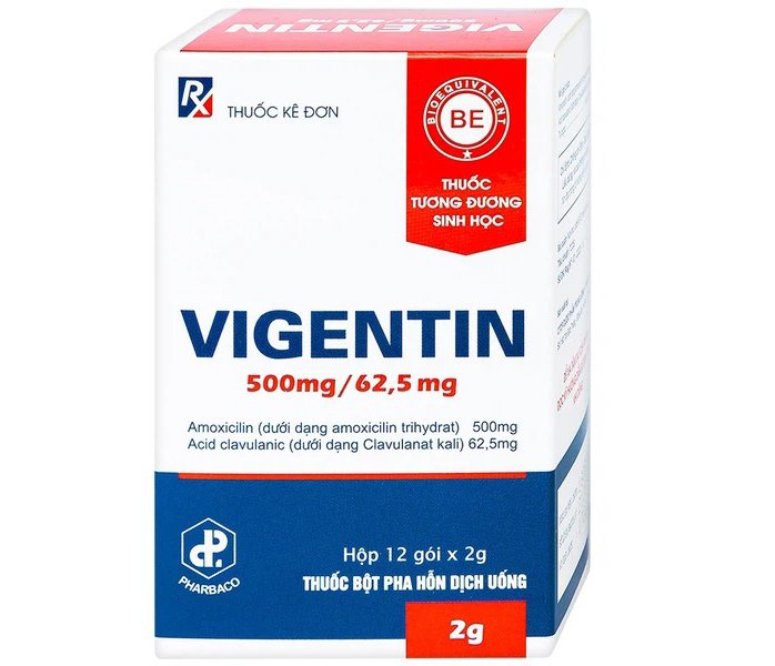 Công dụng thuốc Vigentin 500mg/62,5mg