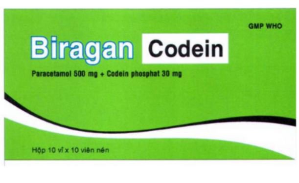 Công dụng thuốc Biragan codein