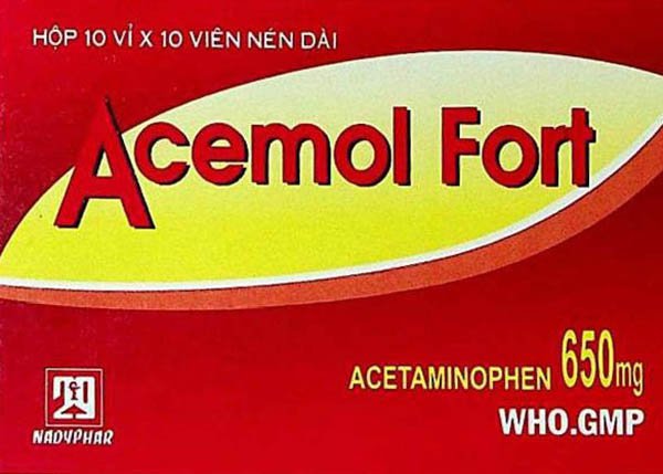 Tác dụng phụ có thể gặp của thuốc Acemol Fort